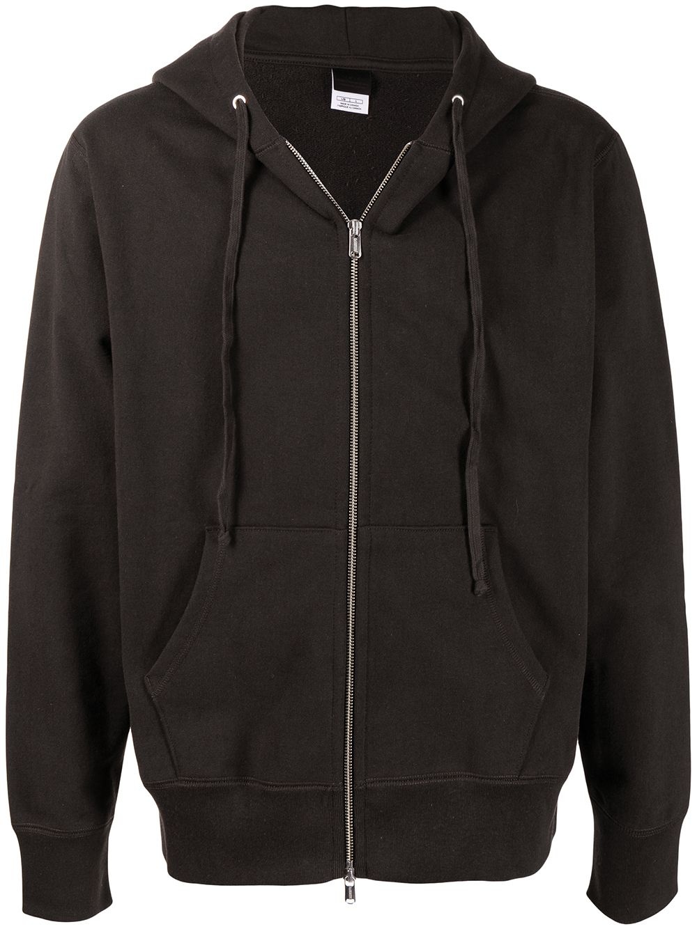 zip-up cotton hoodie - 1