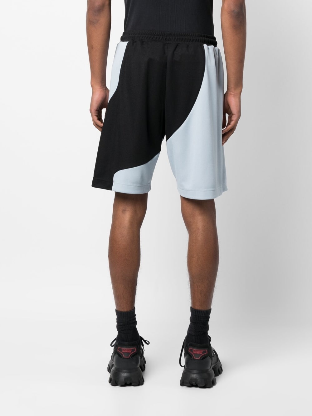 two-tone track shorts - 4