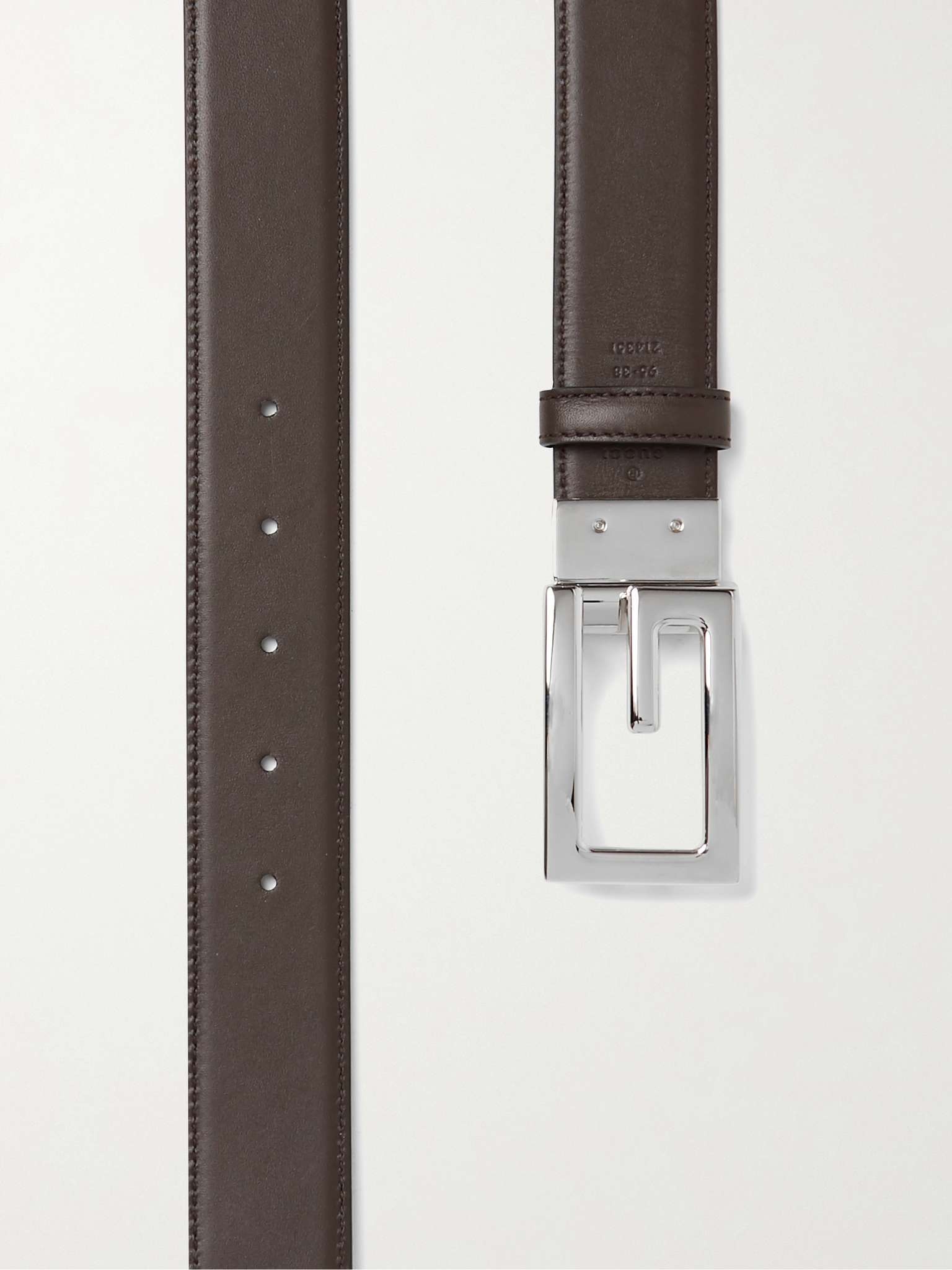 3.5cm Reversible Leather Belt - 4