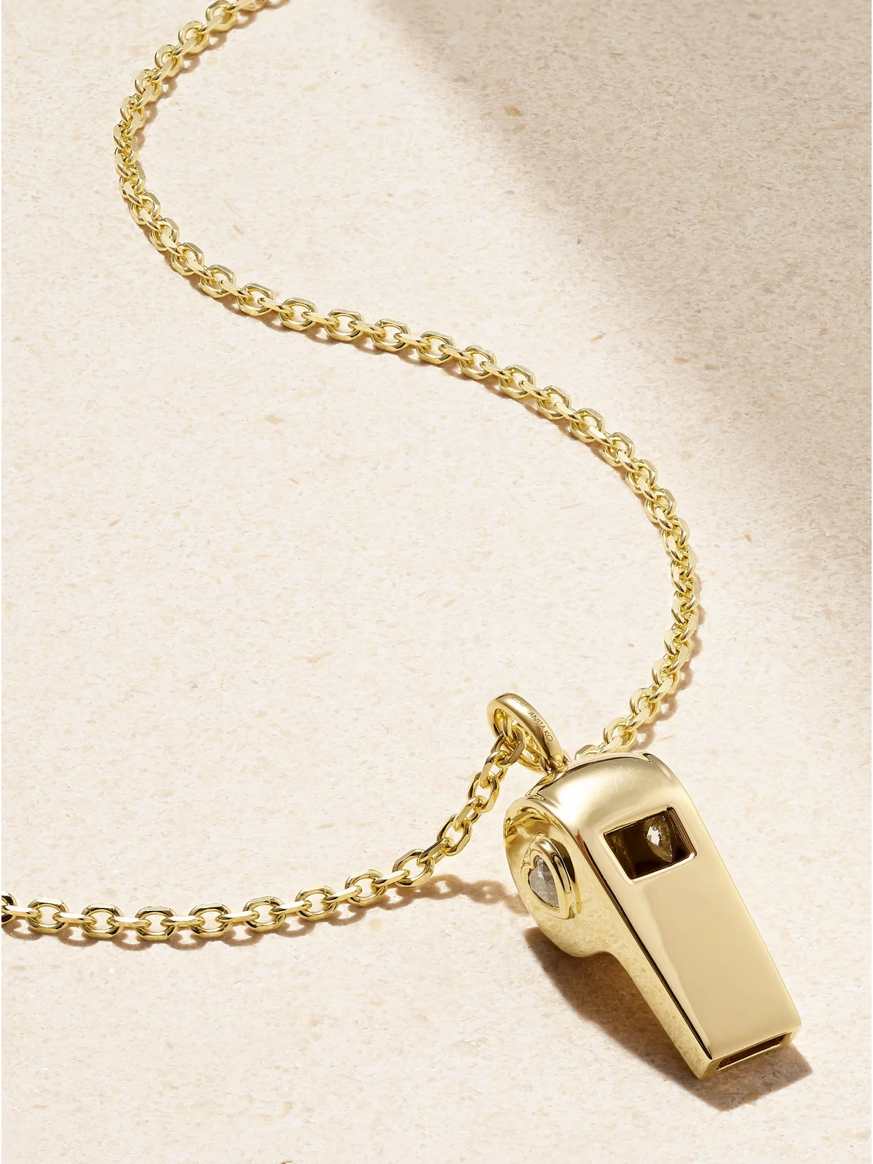 18-karat Gold Diamond Necklace - 1