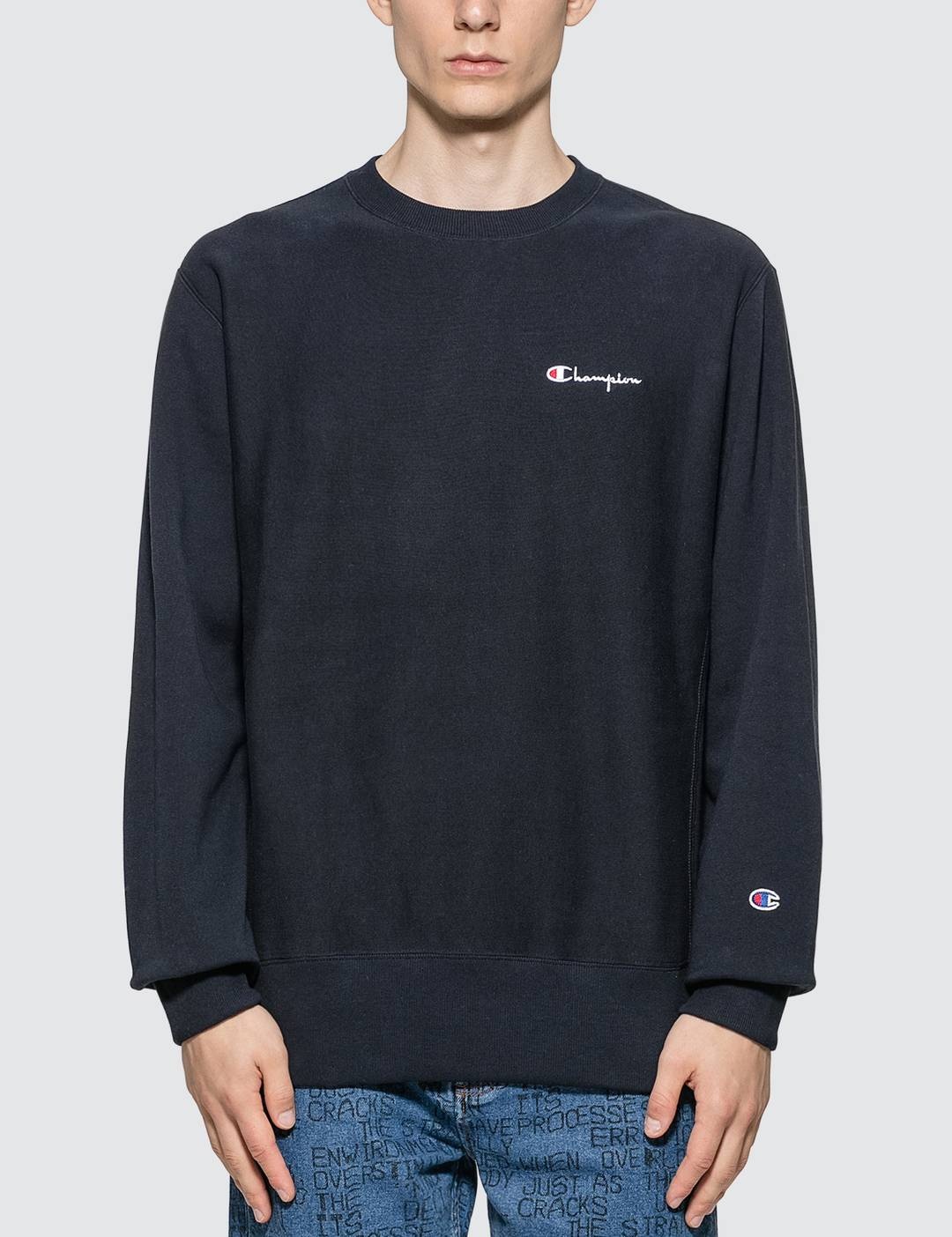 Small Script Crewneck Sweatshirt - 1