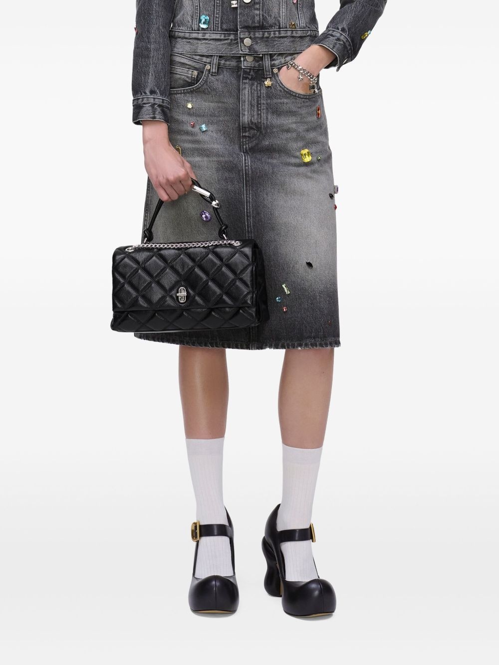 The Quilted Dual Convertible Shoulder bag - 3