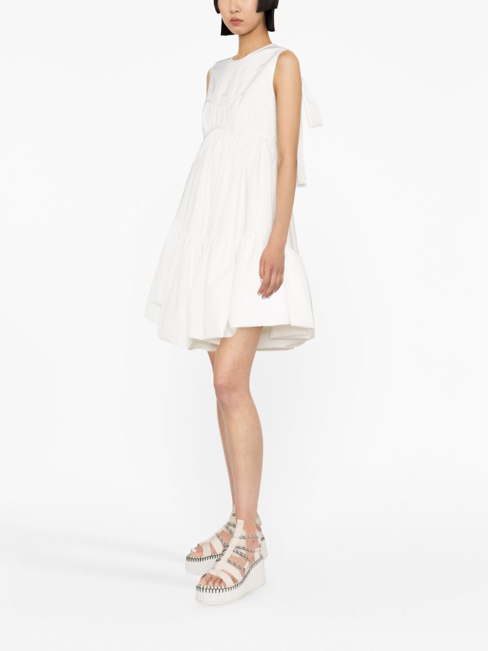 bow-detail minidress - 6