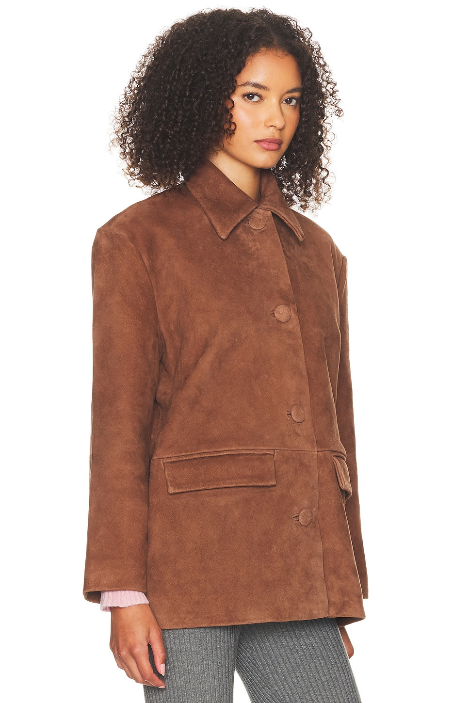 The Schoolhouse Jacket in Suede - 3
