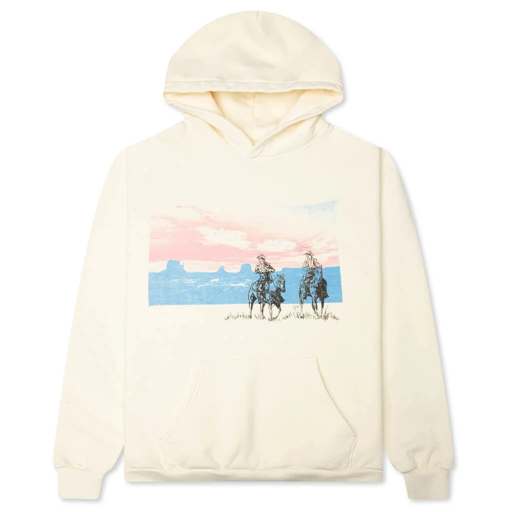 DRIFTING A BLUE PULLOVER HOODIE - BONE - 1