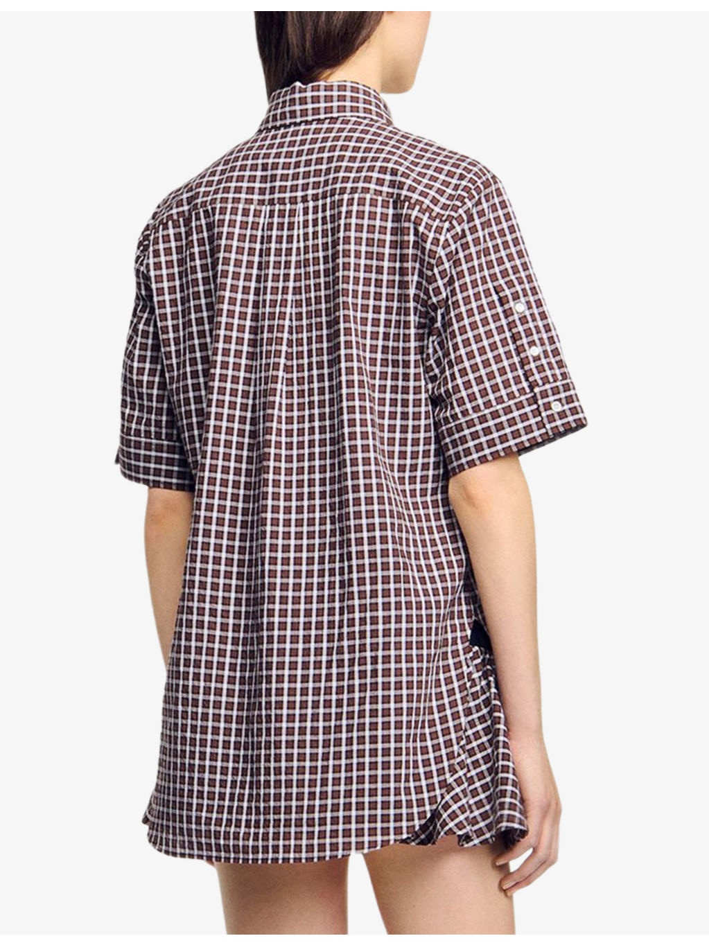 Oversized Checked Cotton Shirt - 4