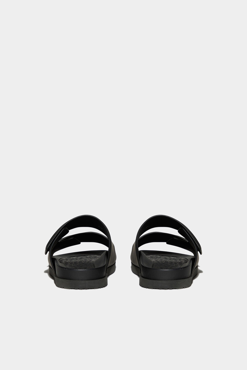 DSQUARED2 IBRA BLACK ON BLACK SANDALS outlook