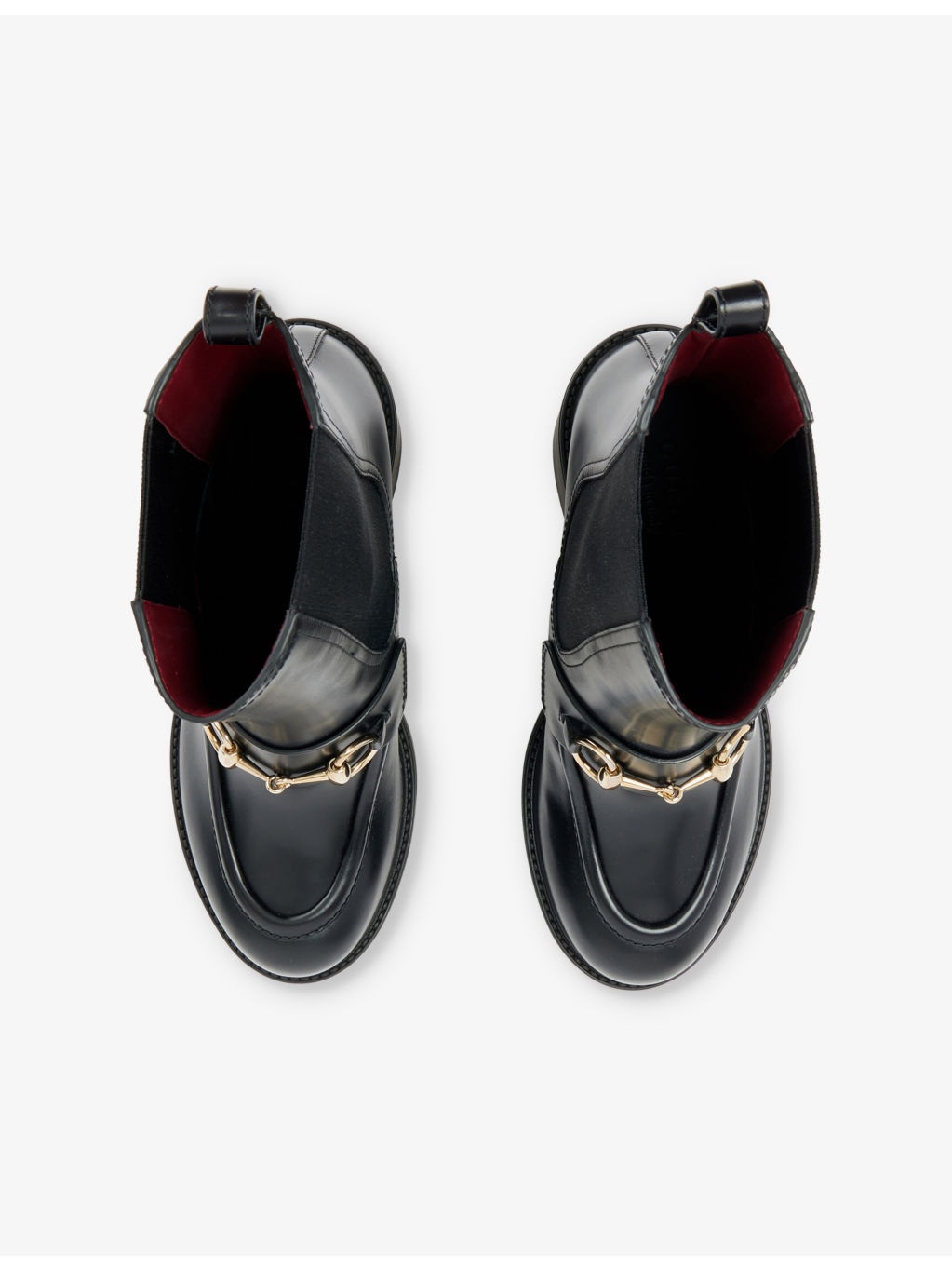 Horsebit block-heel leather ankle boots - 4