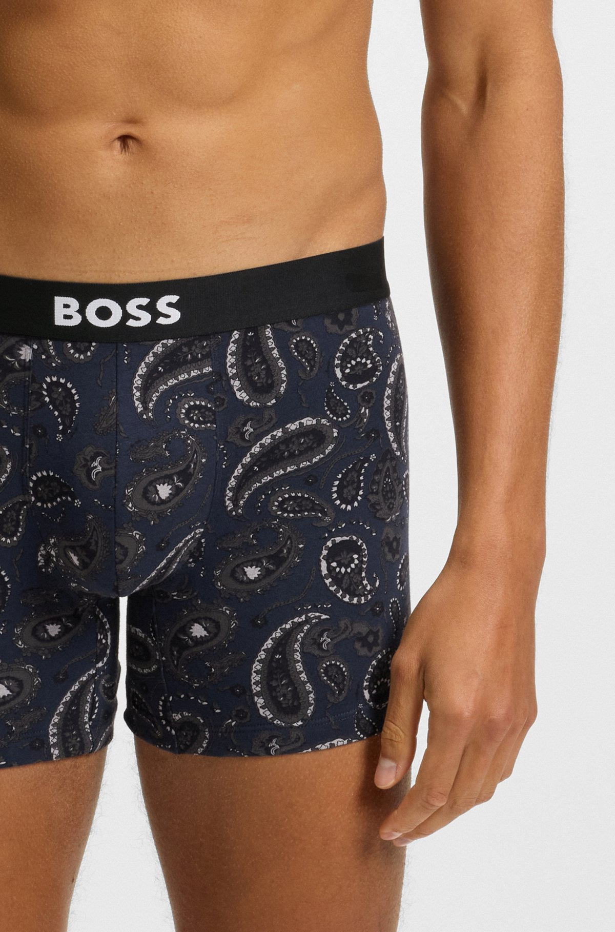 THREE-PACK OF BOXER BRIEFS IN STRETCH COTTON - 4