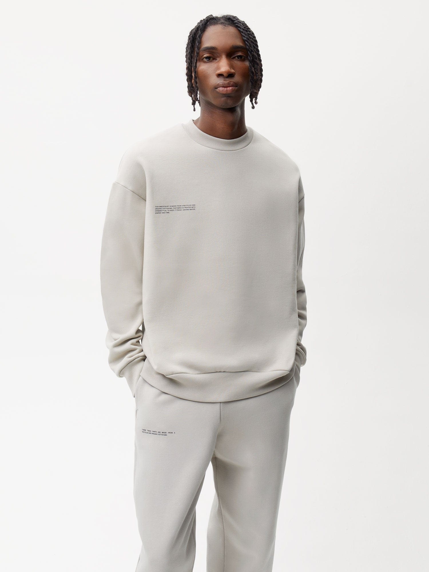 Mens 365 Heavyweight Sweatshirt - Stone - 2