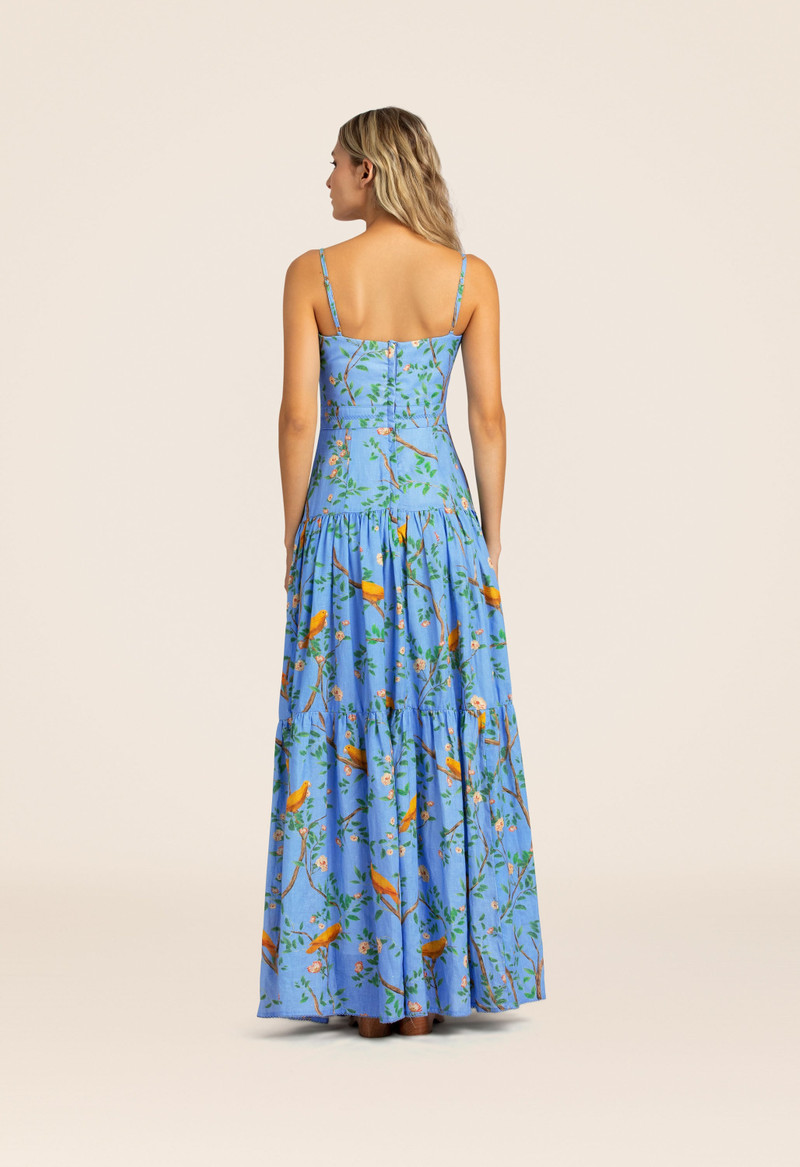 Lima Canarios Blue Maxi Dress 4