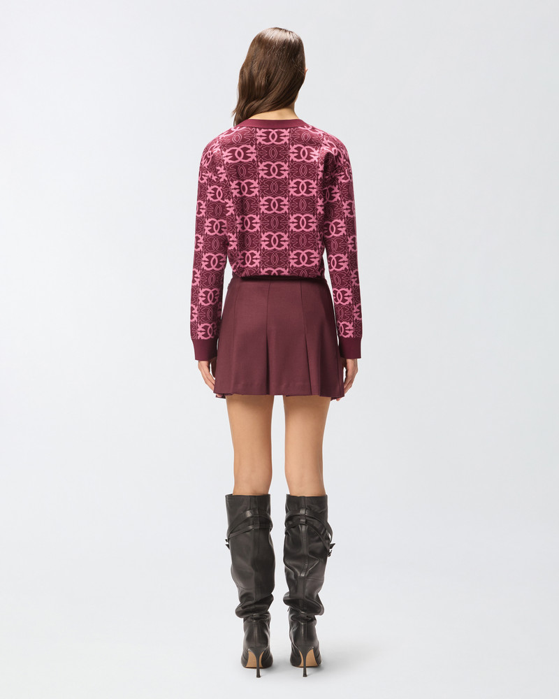 PLEATED WOOL-BLEND MINI SKIRT 4