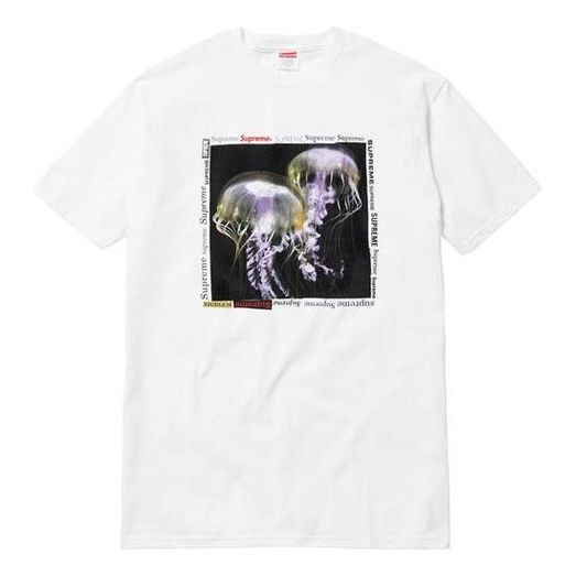 Supreme SS18 Jellyfish Tee White Printing Short Sleeve Unisex SUP-SS18-153 - 1