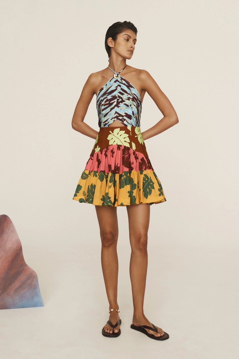 Poppy Spliced Mini Dress - 2