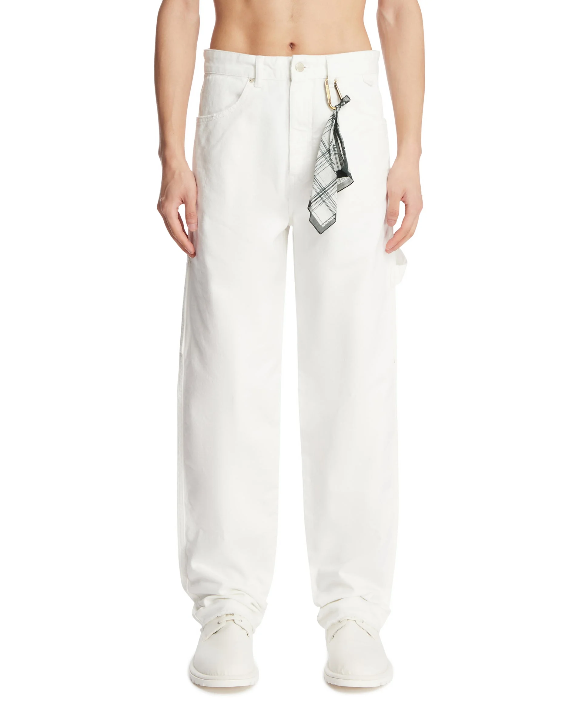 White Carpenter Jeans - 1