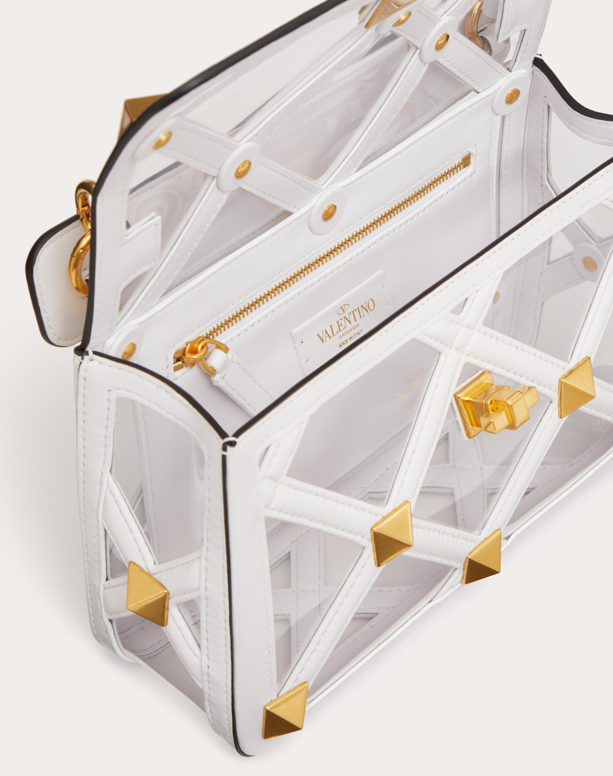 MEDIUM BAG WITH ROMAN STUD CHAIN IN POLYMER MATERIAL - 7
