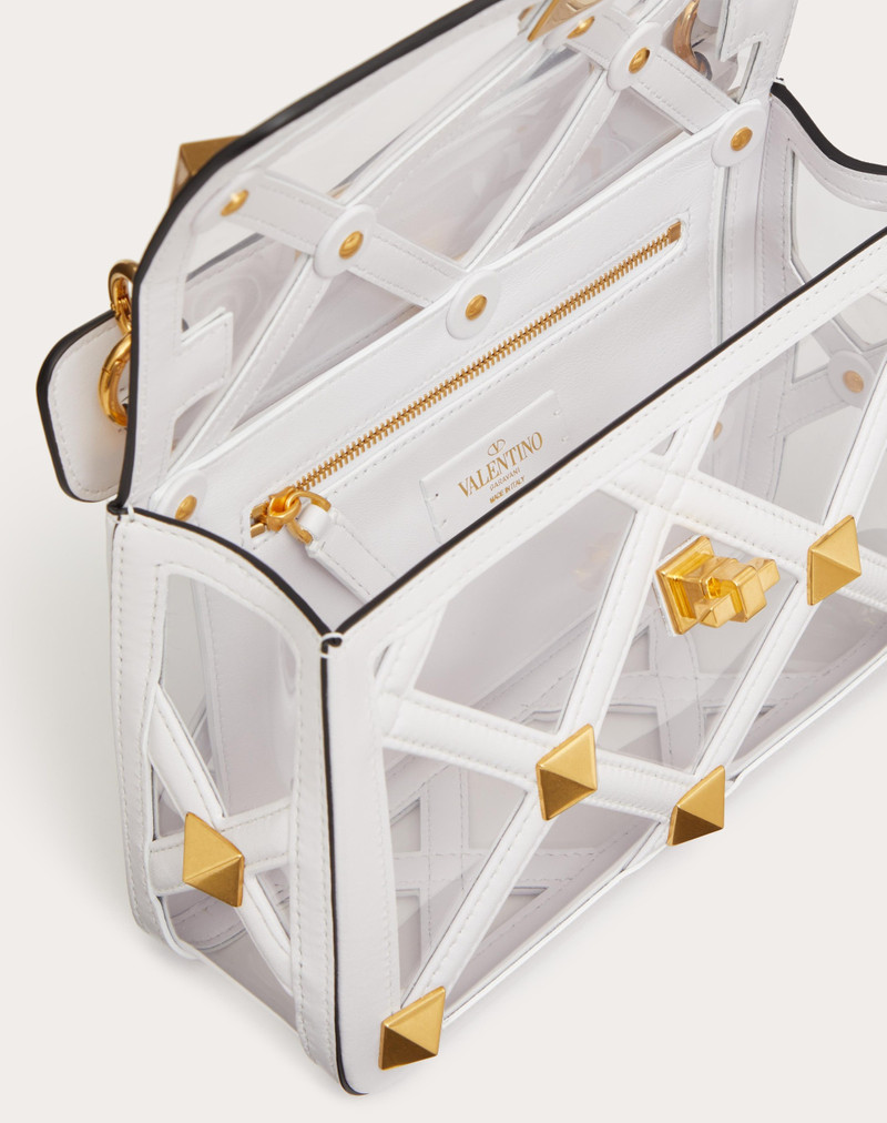 MEDIUM BAG WITH ROMAN STUD CHAIN IN POLYMER MATERIAL 7