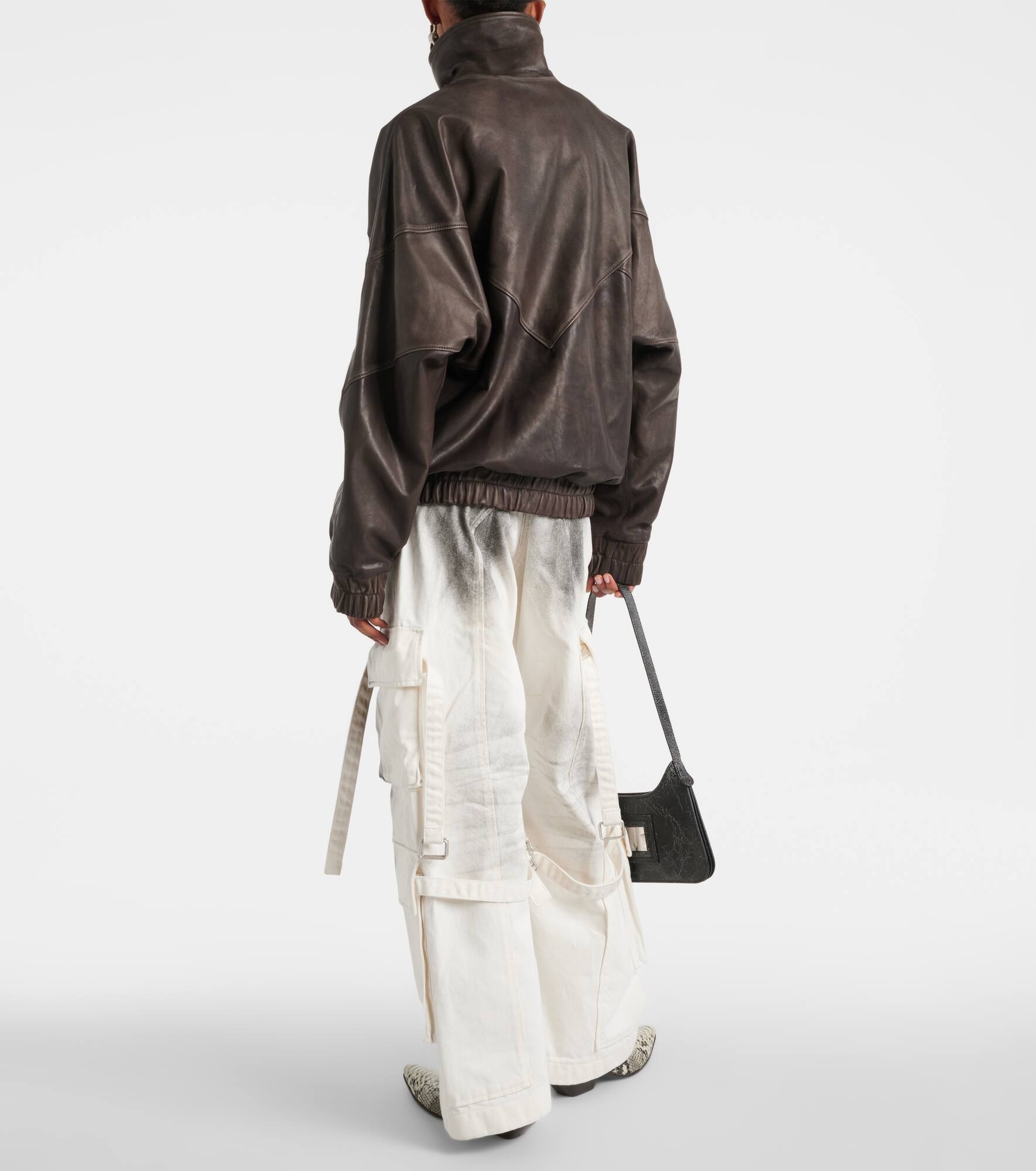 Letty leather bomber jacket - 3