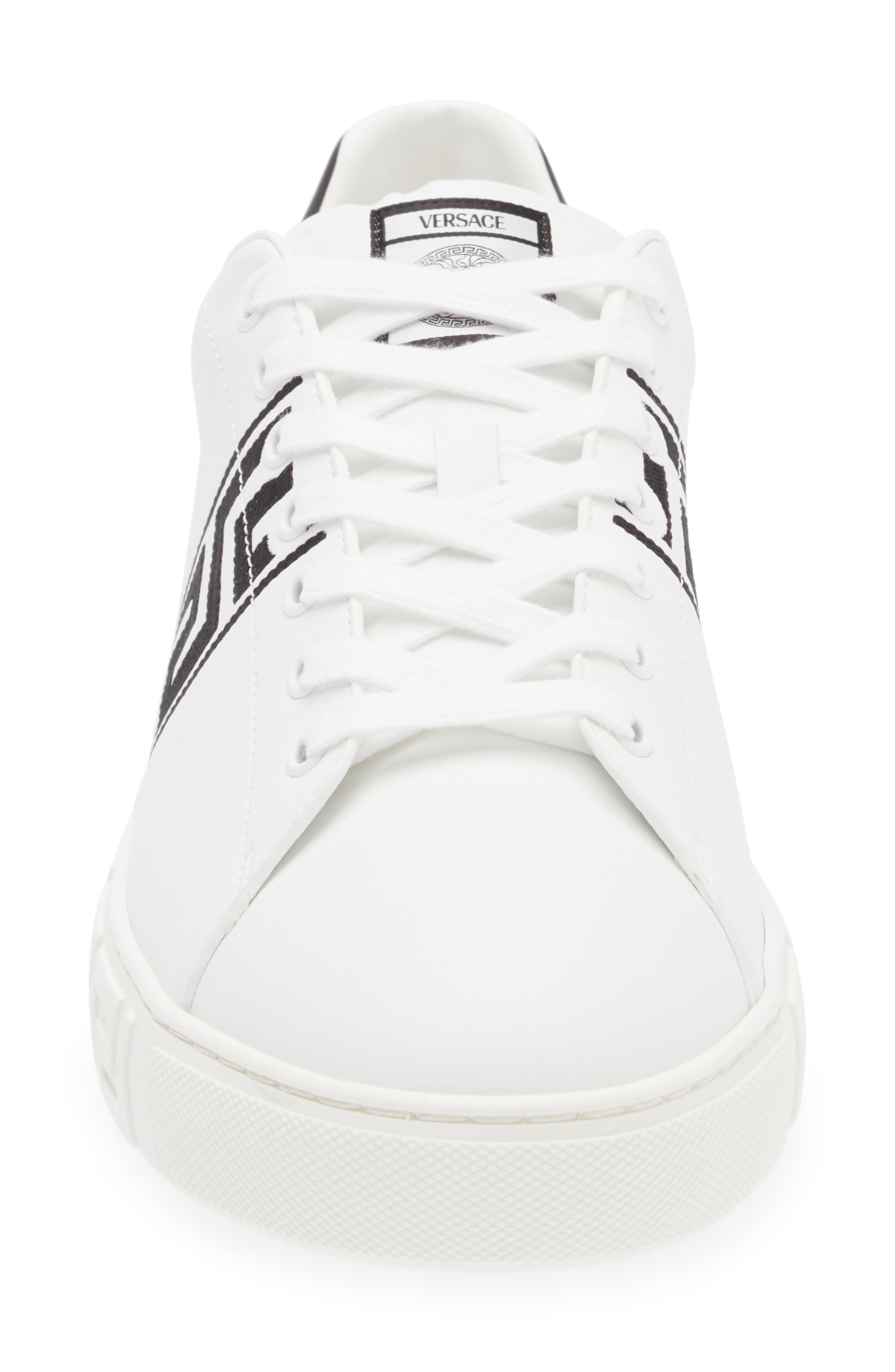 Barocco Greca Jacquard Low Top Sneaker - 4