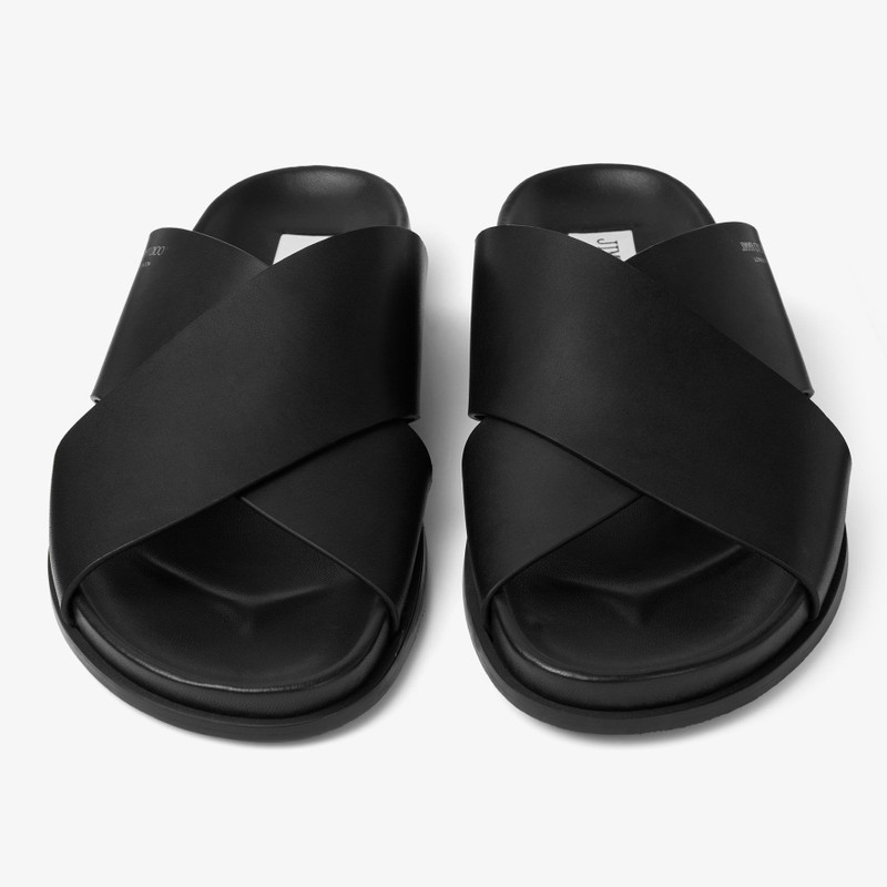 Sol Slide Black Vachetta Leather Slides 3