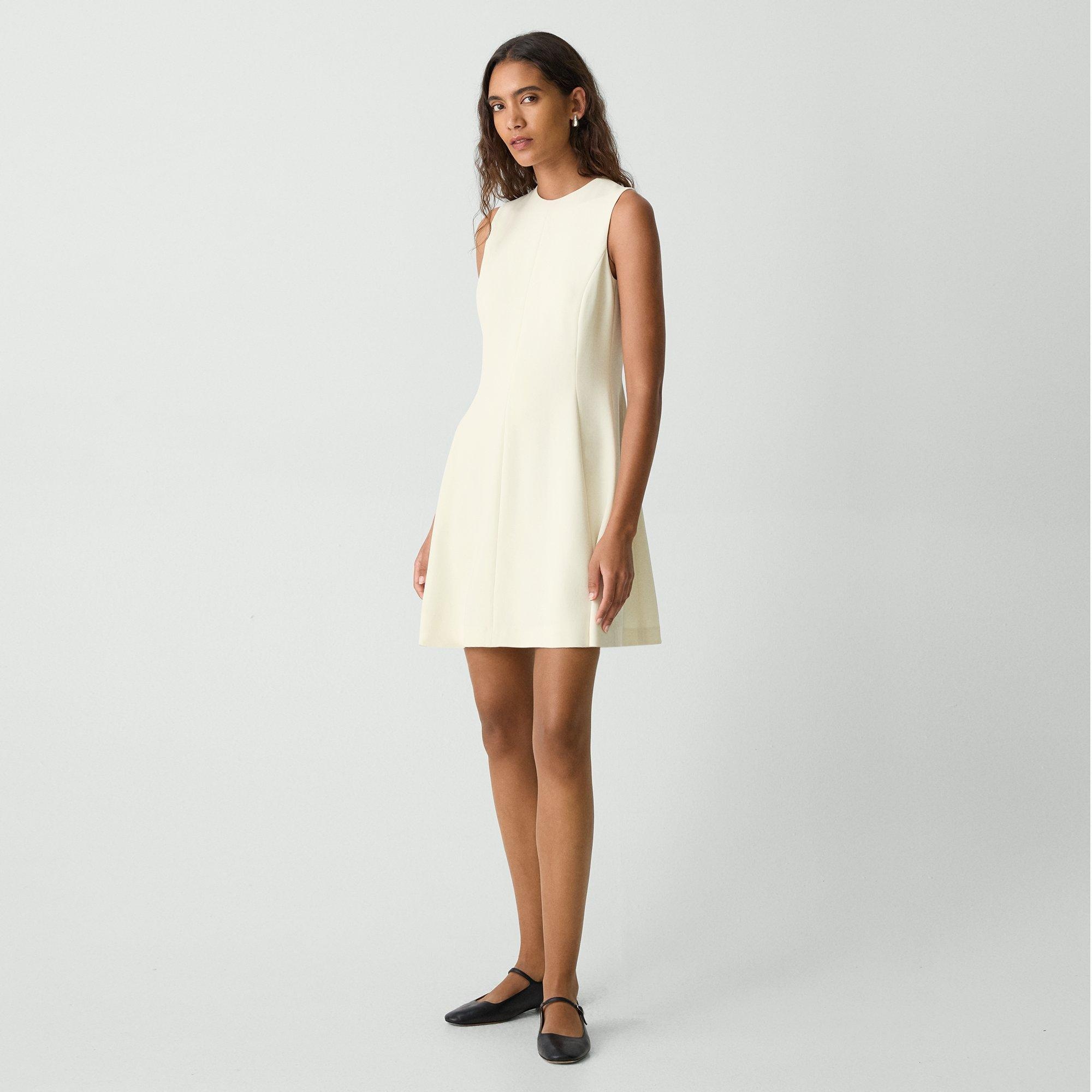 Fit-and-Flare Dress in Admiral Crepe - 3