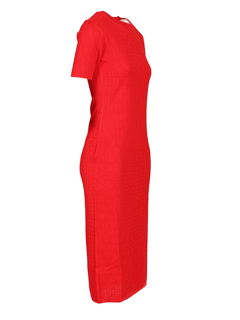 Ff Cotton And Viscose Dress Dresses Red - 3