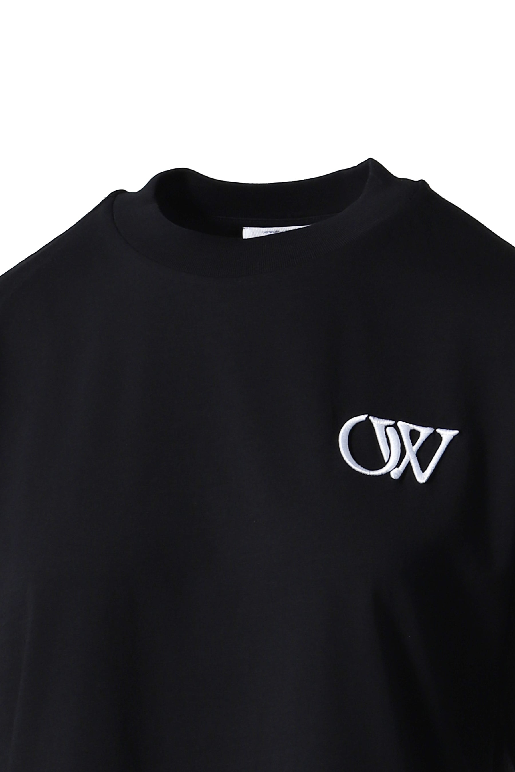 EMBR OW BOXY TEE / BLK WHT - 3