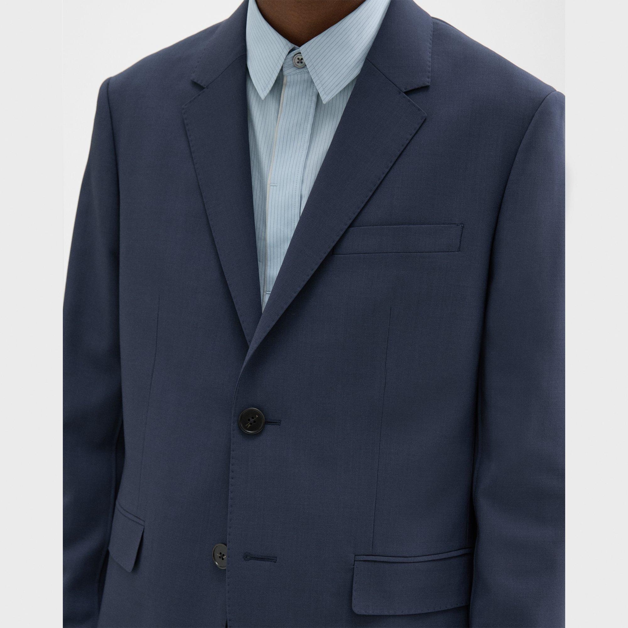 Virgin Wool Two-Button Blazer - 5