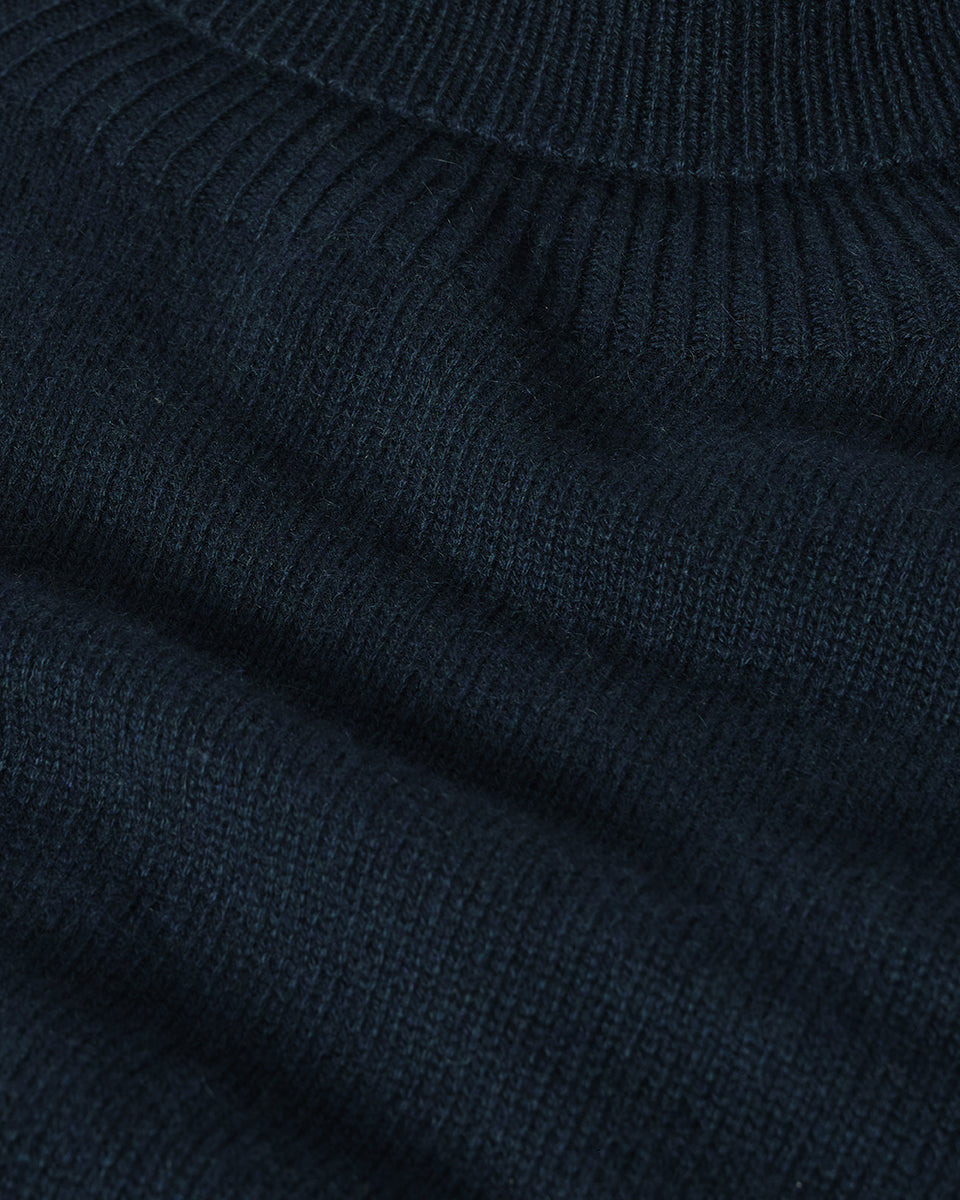 Gauzy Cashmere Green Roll Neck Jumper - 6