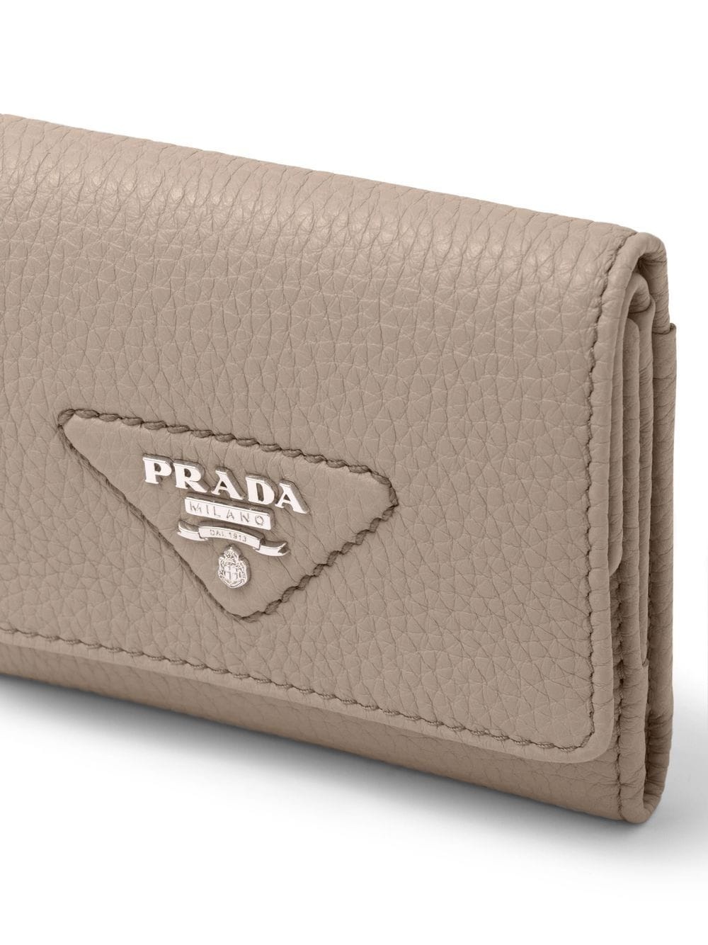 logo-lettering leather wallet - 4