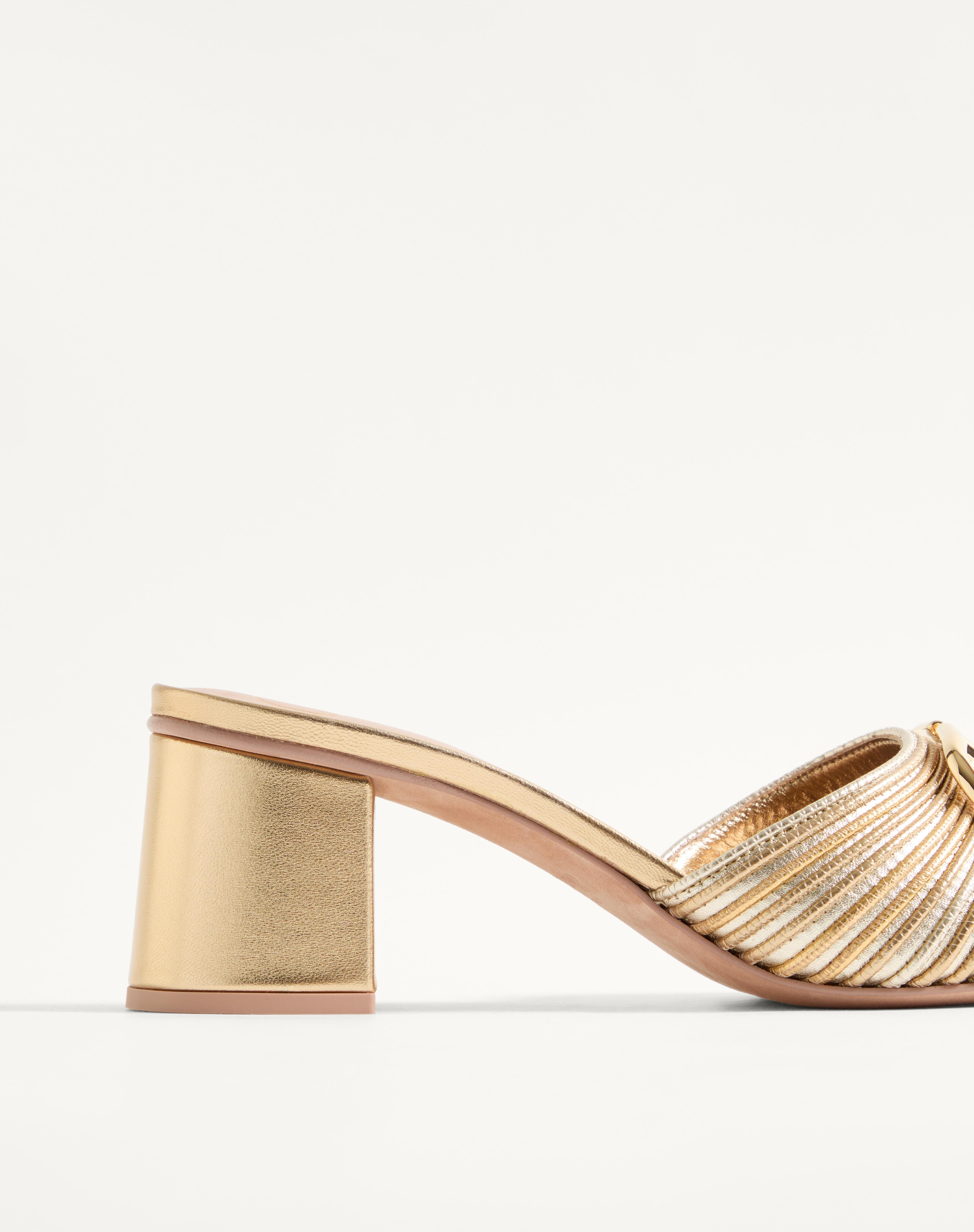 METALLIC VLOGO SIGNATURE SLIDE SANDAL WITH CORNELY EMBROIDERY 60MM - 7