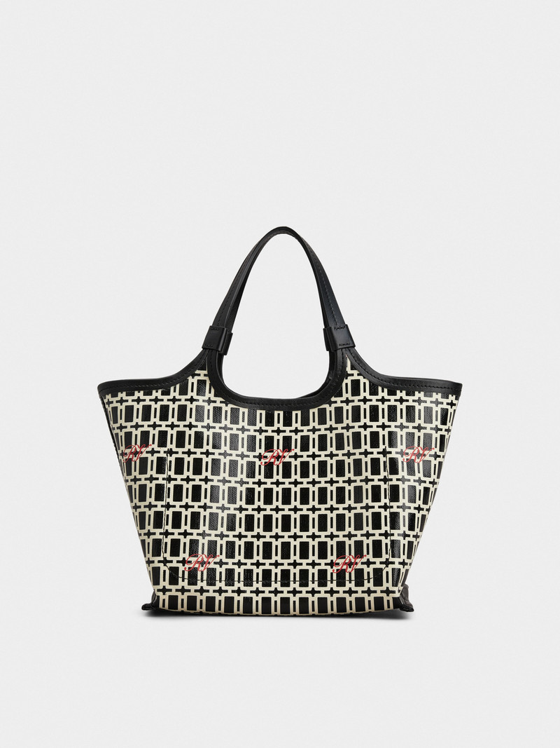 Grand Vivier Mini Shopping Bag in fabric 5