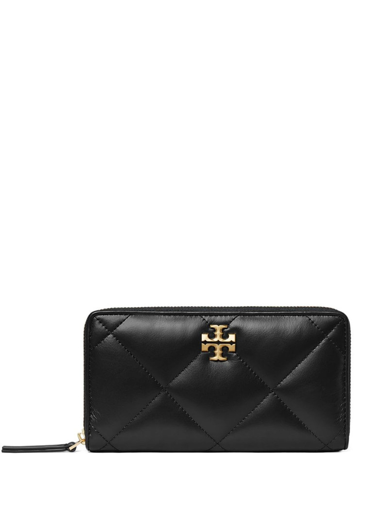 Kira diamond quilt zip continental wallet 1