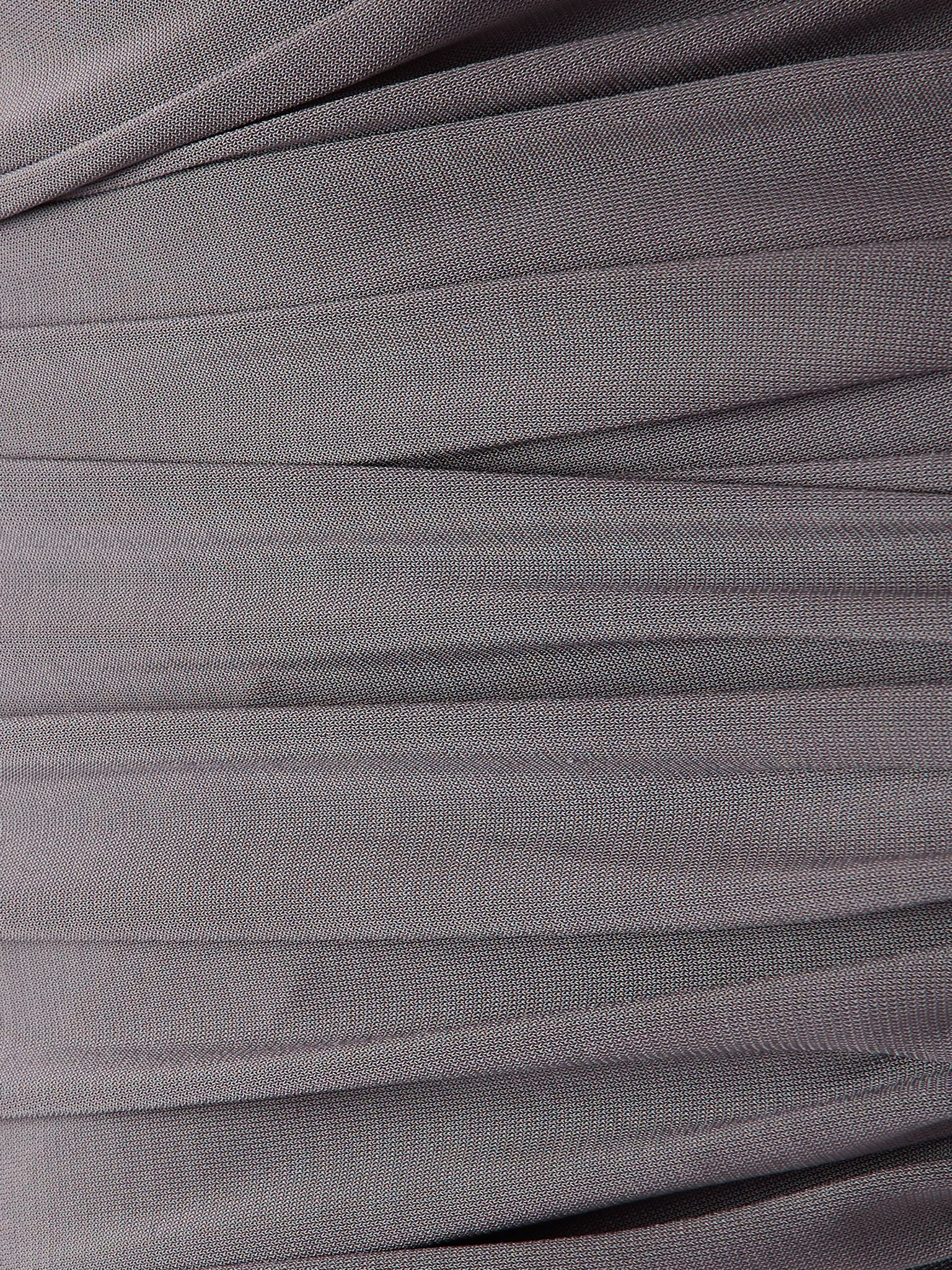 One-shoulder asymmetric cutout stretch-jersey dress Dark gray - 4