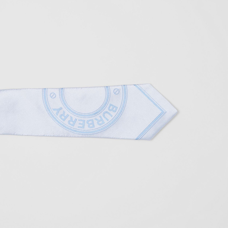 Modern Cut Logo Graphic Silk Jacquard Tie 3