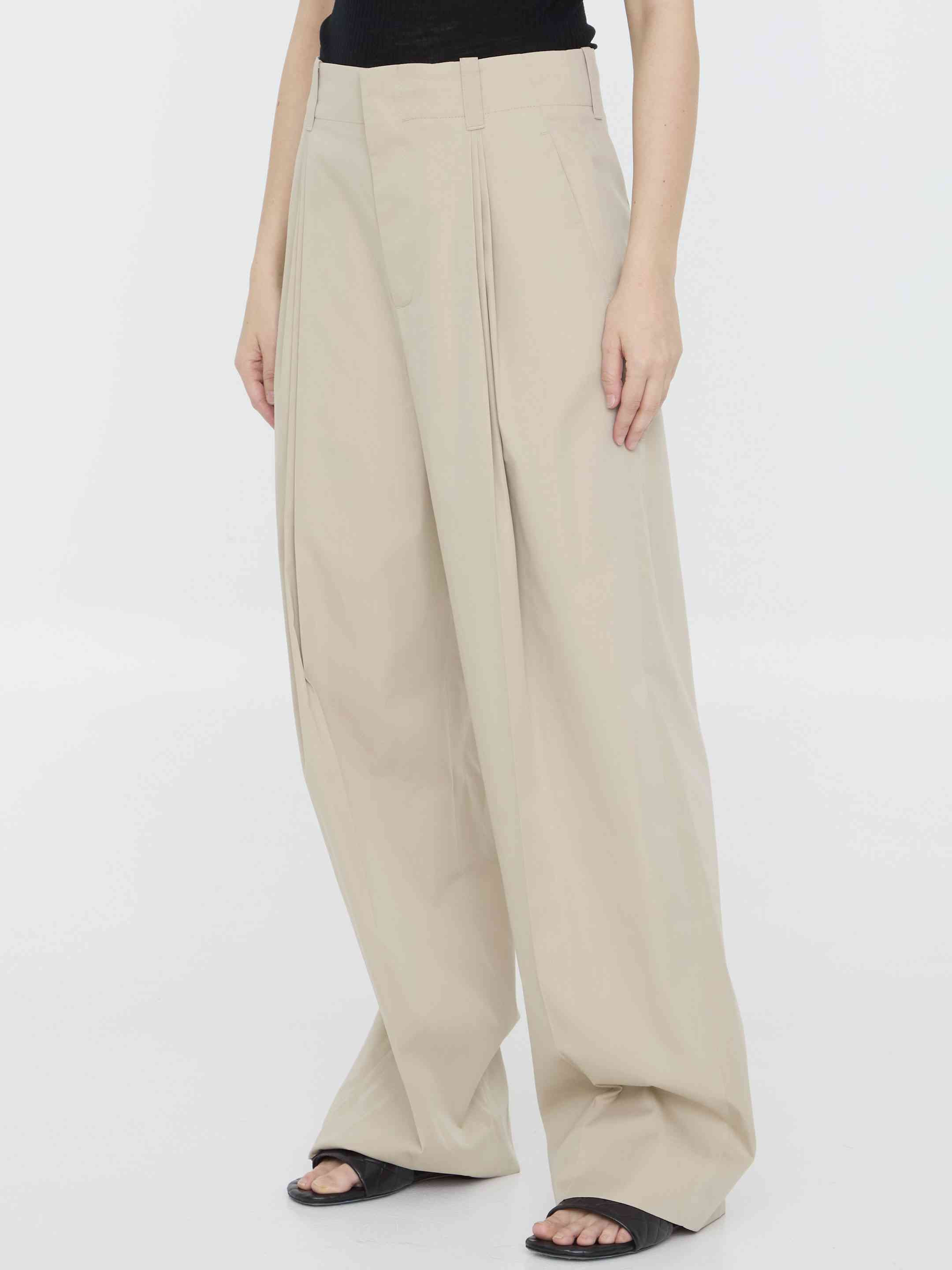 Bottega Veneta Women Pleated Pants - 2