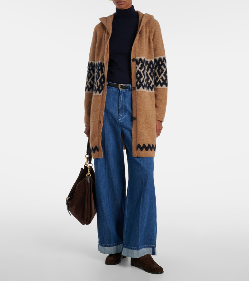 'S Max Mara Moscova mohair and wool-blend cardigan outlook