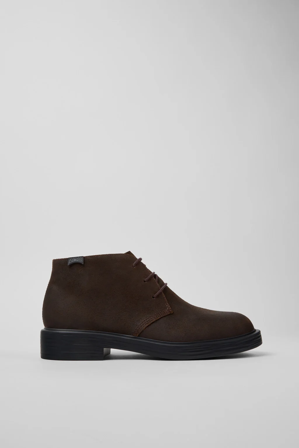 Dean Brown Nubuck Ankle Boots for Men. - 1
