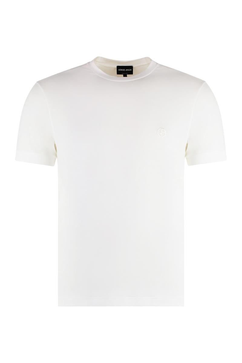 Giorgio Armani Viscose Crew-Neck T-Shirt - 1