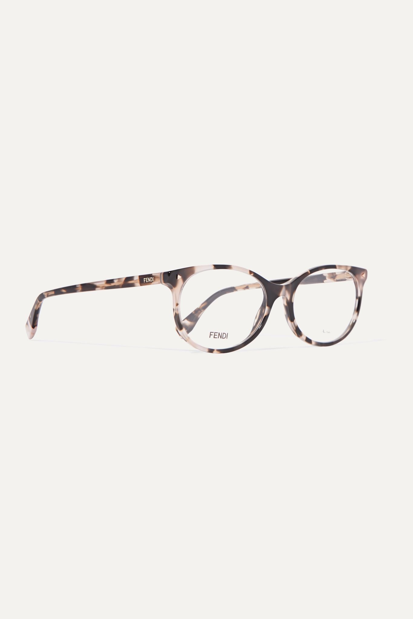 Round-frame tortoiseshell acetate optical glasses - 3