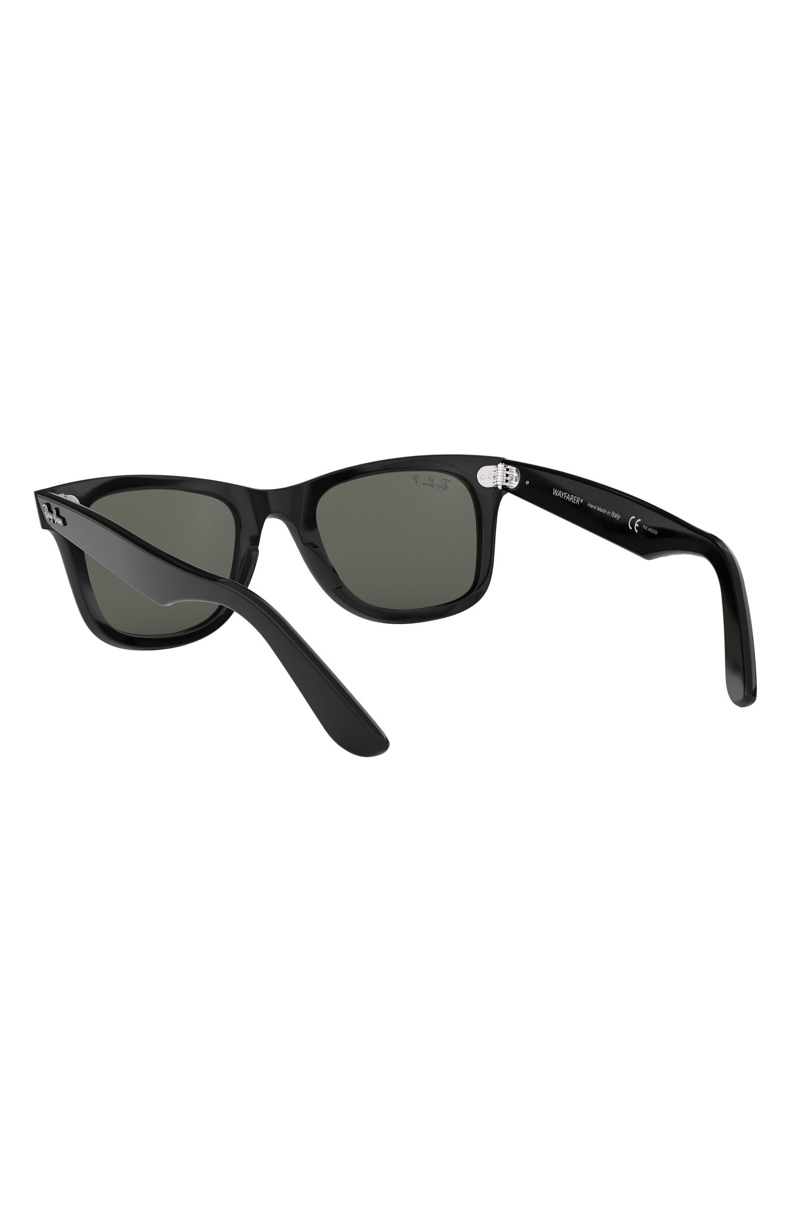 Ray-Ban 50mm Classic Wayfarer Polarized Sunglasses in Black Polarized at Nordstrom - 7