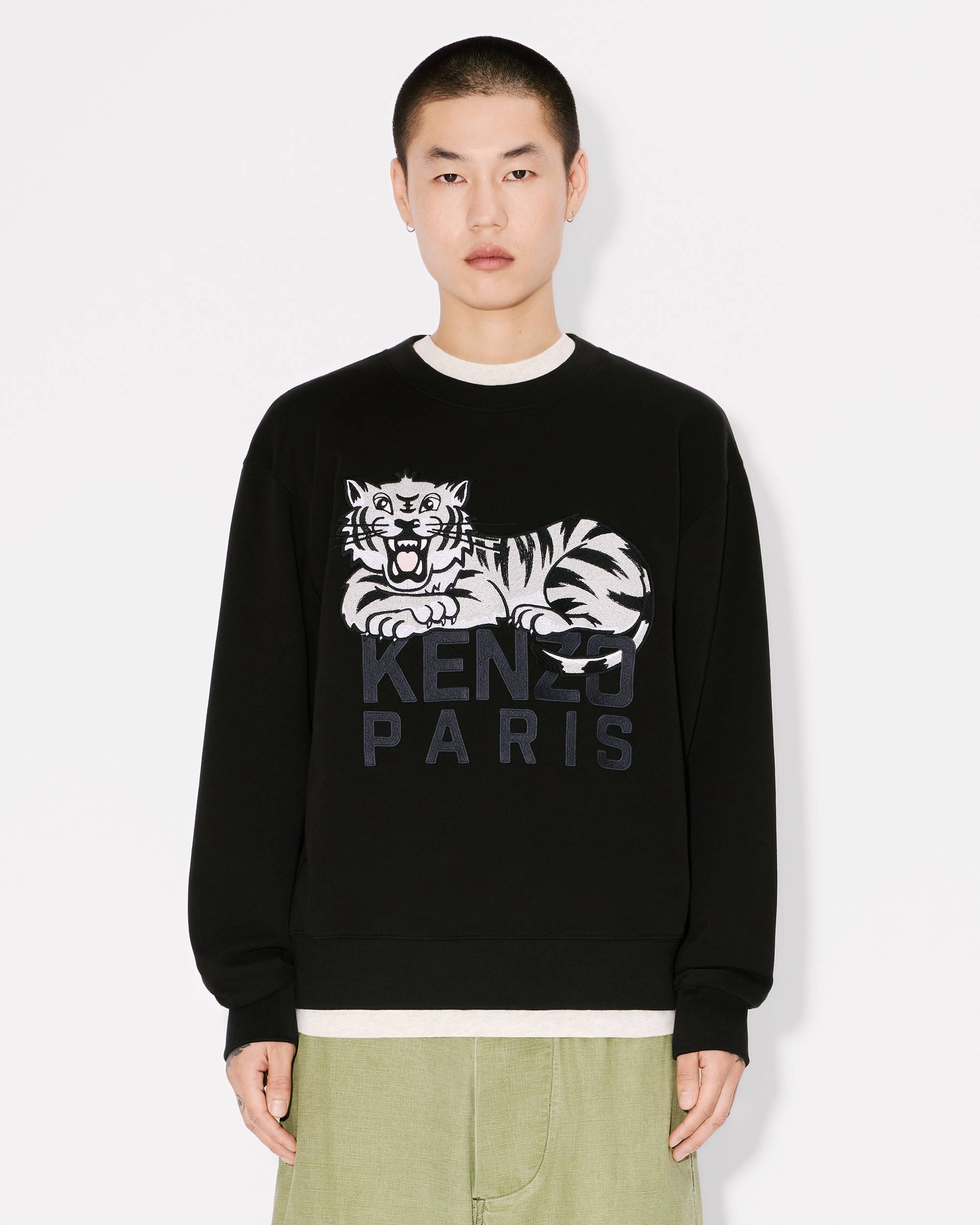 'KENZO Happy Tiger' embroidered sweatshirt in cotton - 3