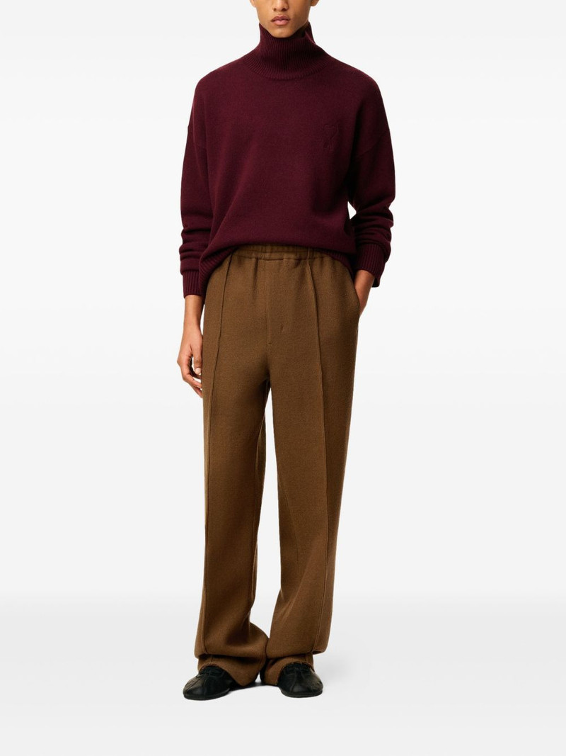 AMI Paris elasticated wool trousers outlook