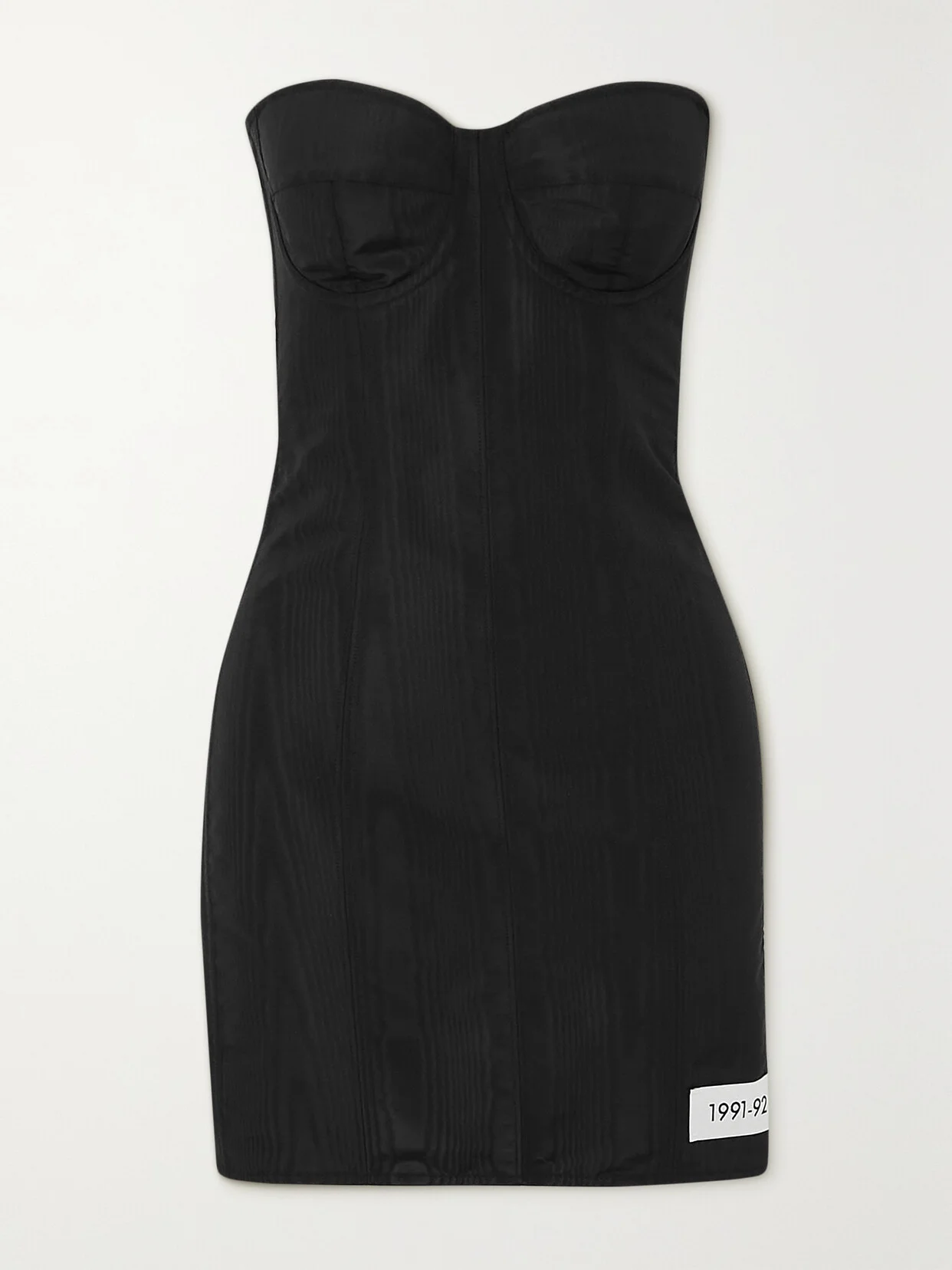 Strapless Stretch Silk-blend Twill Mini Dress - 1