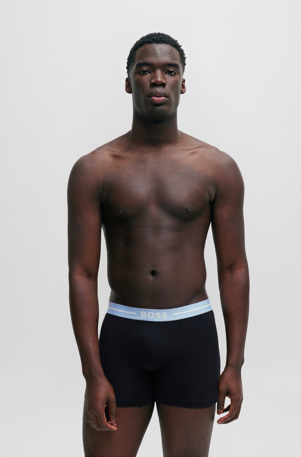 THREE-PACK OF STRETCH-COTTON BOXER BRIEFS WITH LOGOS - 6
