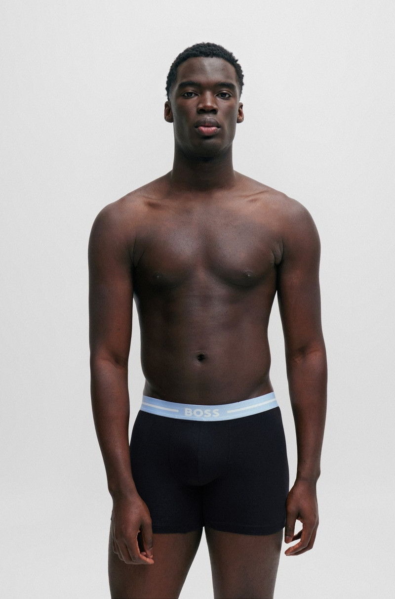 THREE-PACK OF STRETCH-COTTON BOXER BRIEFS WITH LOGOS 6