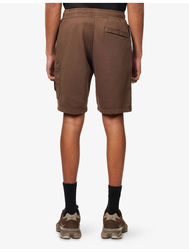 Badge Drawstring Cotton-Jersey Shorts 4