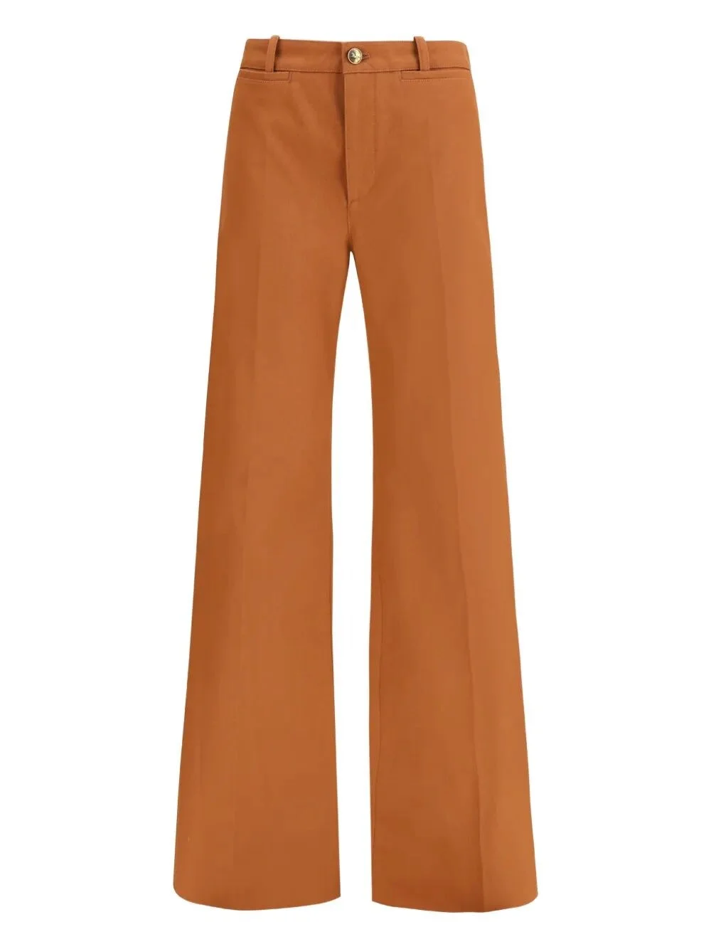 High Waisted Flared Leg Trousers - 1