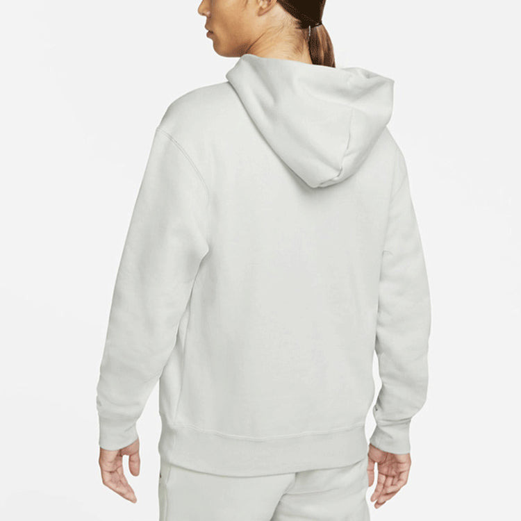 Men's Air Jordan Logo Pattern Fleece Lined Printing Loose Light Grey DC9605-097 - 3