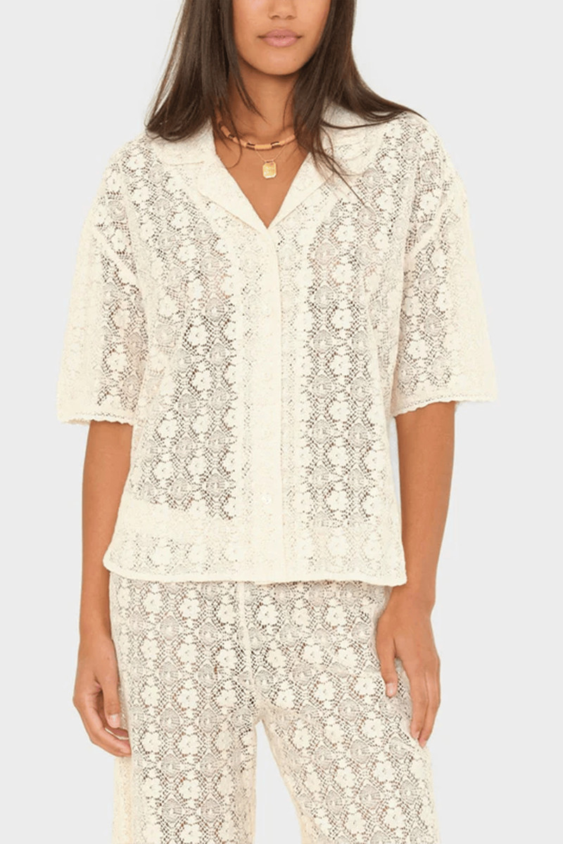 XÍRENA Inez Shirt in Natural outlook